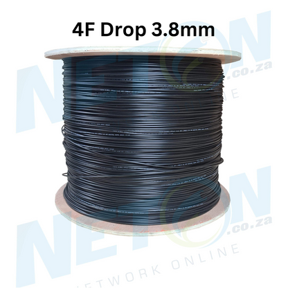 4F Drop Cable 2km/drum Round 3.0mm - 3.8mm OD